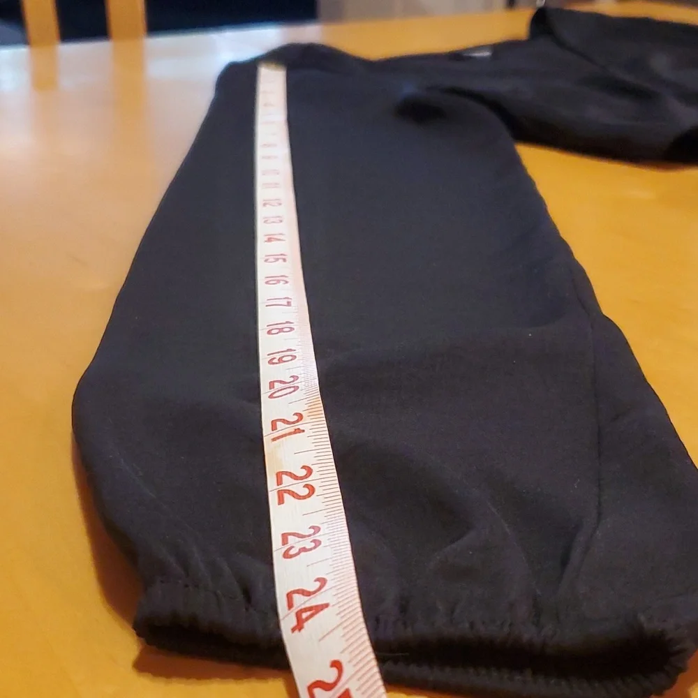 Express XS High Low Black Dress 🤩 100% polyster- lightweight & flowy design - Picture 7 of 11